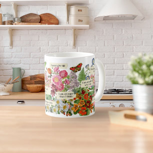 Antike botanische Geschenke Positive Affirmation B Kaffeetasse
