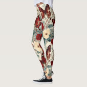 Antike botanische Illustration Leggings (Links)