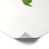 Antike botanische Illustration Poster (Ecke)