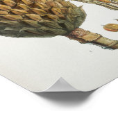 Antike botanische Illustration Poster (Ecke)