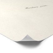 Antike botanische Illustration Poster (Ecke)