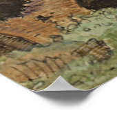 Antike botanische Kunst Hemionite Fern Poster (Ecke)