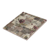 Antike botanische Patchwork-Rustikalität (1) Fliese (Seite)