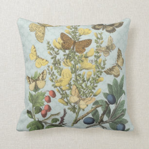 Antike botanische Schmetterlinge...Kissen Kissen