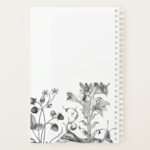 Antike botanische Schwarzweißfotografie Planer
