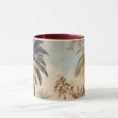 Antike botanische Szene mit Palmen Tasse (Zentrum)