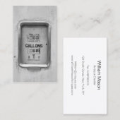 Antike Brennstoffbroschüre - Visitenkarte (Vorne/Hinten)