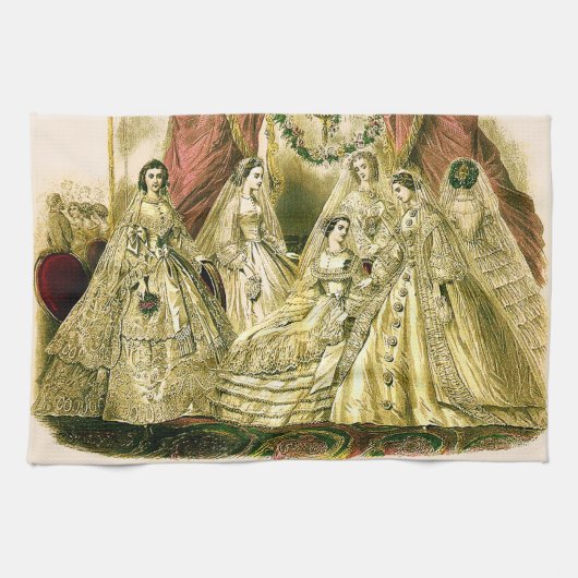 Antike Bride Vintage Wedding Handtuch (Horizontal)