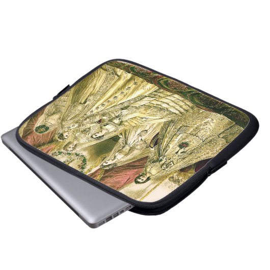 Antike Bride Vintage Wedding Laptopschutzhülle (Vorne Knopf)