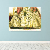 Antike Bride Vintage Wedding Leinwanddruck (Insitu (Holzboden))