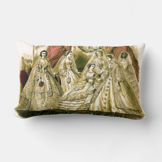 Antike Bride Vintage Wedding Lendenkissen (Vorderseite)