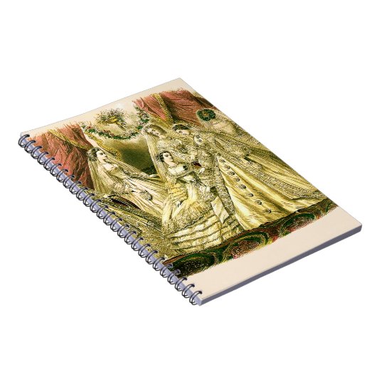 Antike Bride Vintage Wedding Notizblock (Rechte Seite)