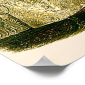 Antike Bride Vintage Wedding Poster (Ecke)