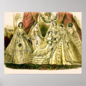 Antike Bride Vintage Wedding Poster (Vorne)