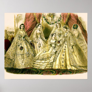 Antike Bride Vintage Wedding Poster