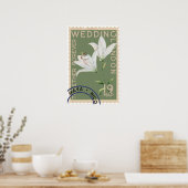 Antike Briefmarke Poster (Küche)