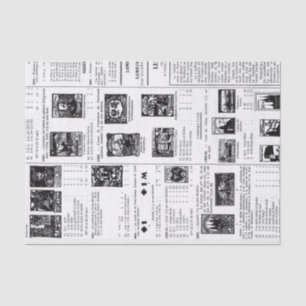 Antike Briefmarke Seidenpapier