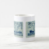 Antike Briefmarken-Kaffeetasse Kaffeetasse (Mittel)