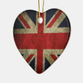 Antike britische Gewerkschafts-Jack-Flagge Keramik Ornament (Links)