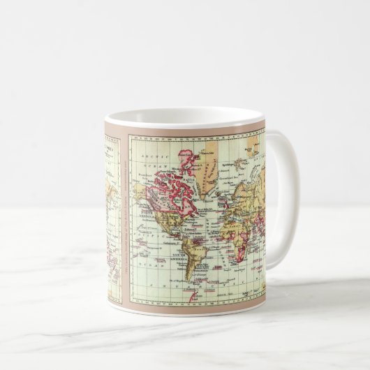 "Antike britisches Reich-Karten-" Tasse Pauls (VorderseiteRechts)