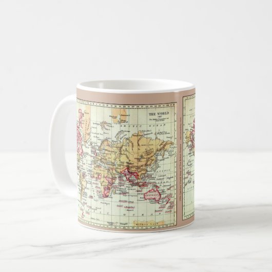 "Antike britisches Reich-Karten-" Tasse Pauls (Vorderseite Links)