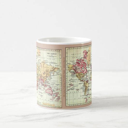 "Antike britisches Reich-Karten-" Tasse Pauls (Mittel)