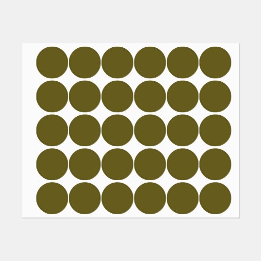 Antike Bronze (Vollfarbe) Etiketten (Blatt)