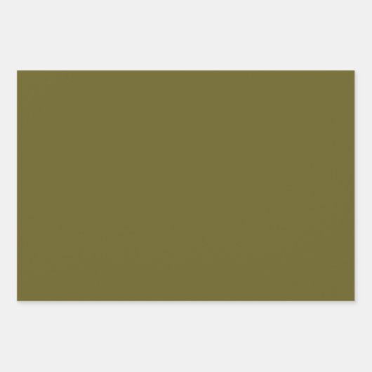 Antike Bronze (Vollfarbe)  Geschenkpapier Set (Vorderseite 3)