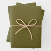 Antike Bronze (Vollfarbe)  Geschenkpapier Set (Beispiel)