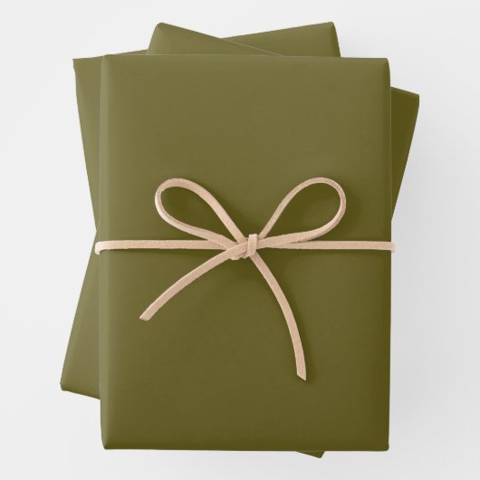 Antike Bronze (Vollfarbe)  Geschenkpapier Set (Beispiel)