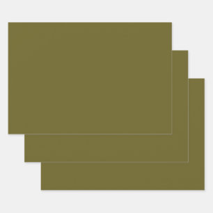 Antike Bronze (Vollfarbe) Geschenkpapier Set