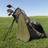 Antike Bronze (Vollfarbe) Golfhandtuch (Gras)