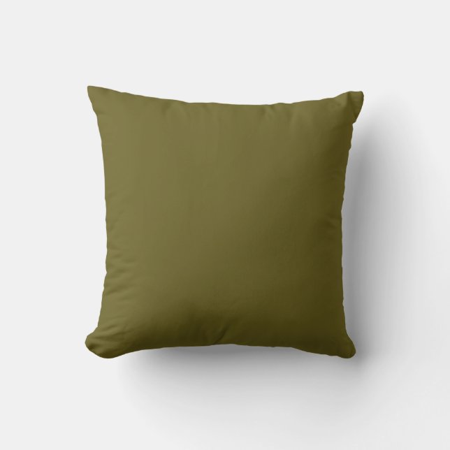 Antike Bronze (Vollfarbe)  Kissen (Vorderseite)
