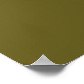 Antike Bronze (Vollfarbe) Poster (Ecke)