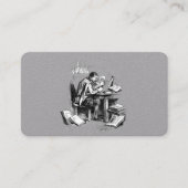 Antike Buchautor-Visitenkarte Visitenkarte (Vorderseite)