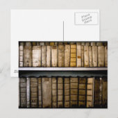 Antike Bücher aus dem 17. Jahrhundert Vellum Bindu Postkarte (Vorne/Hinten)