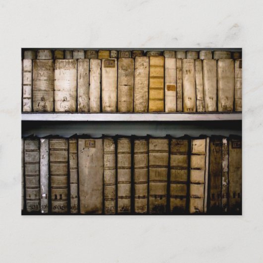Antike Bücher aus dem 17. Jahrhundert Vellum Bindu Postkarte (Vorderseite)
