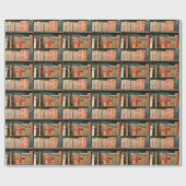 Antike Bücher Geschenkpapier (Flach)