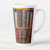 Antike Bücher Große Latte Tasse (Rechts)