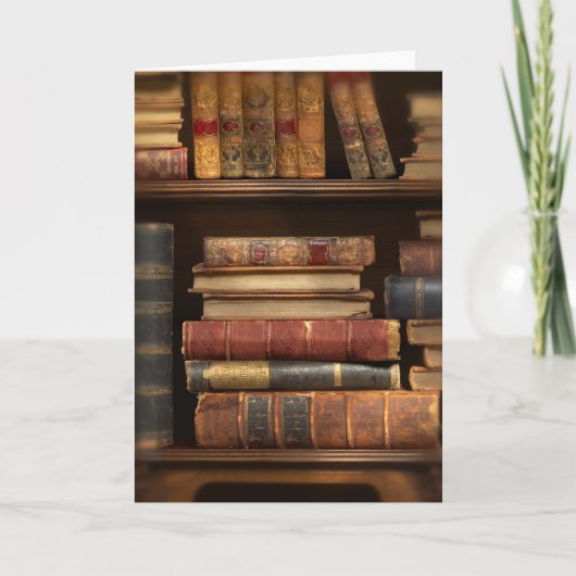 Antike Bücher Karte (Vorderseite)