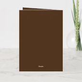 Antike Bücher und Herbstblumen Karte (Rückseite)