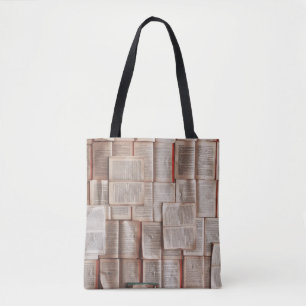 Antike Buchseiten Offene Bücher Bibliophile Tasche