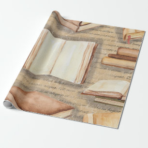 Antike Buchverpackungspapierrolle Geschenkpapier