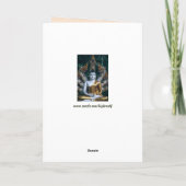 antike Buddha-Grußkarte Karte (Rückseite)