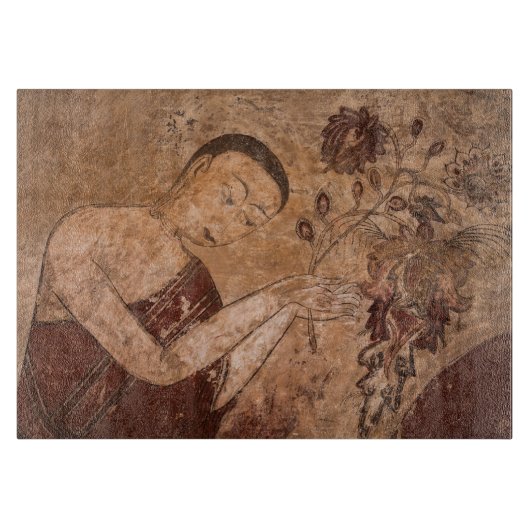 Antike buddhistische Malerei Schneidebrett (Vorderseite)