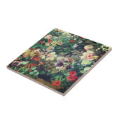 Antike bunte Blumen Blumenmalerei Fliese (Seite)