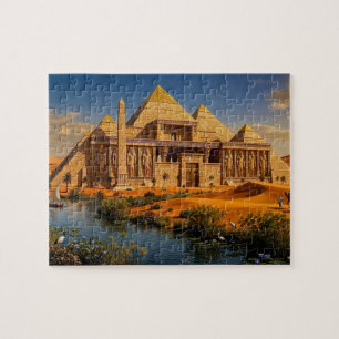 Antike Burg aus dem sengenden Sand Puzzle