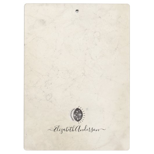 Antike Butterfly Moth Illustration Klemmbrett (Rückseite)