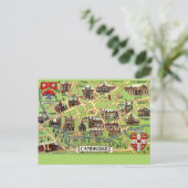 Antike Cambridge-Postkartengrafik Postkarte (Stehend Vorderseite)