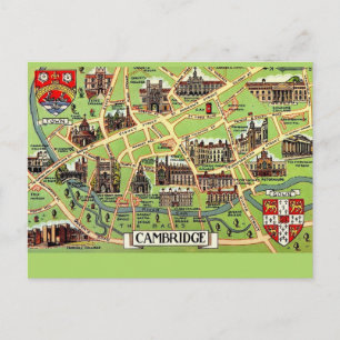 Antike Cambridge-Postkartengrafik Postkarte